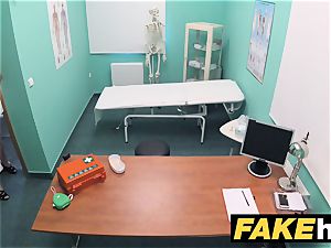 fake hospital smallish blonde Czech patient health test