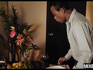 Bored red-hot Christina sparkle gets plowed in the donk by big black cock