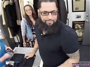 teen 3 way college student smashed in my pawn shop!