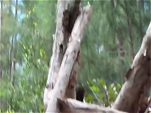 Secret vid recording of couple ravaging in woods